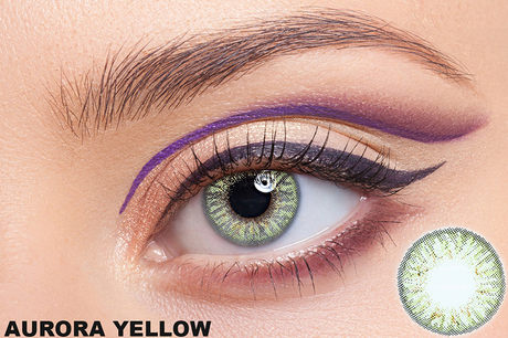 Aurora Yellow Contact Lens