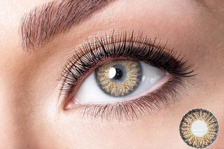 Honey Brown Contact Lens
