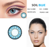 Soil Blue Contact Lens