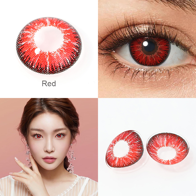 XM Red Cosplay Contact Lens
