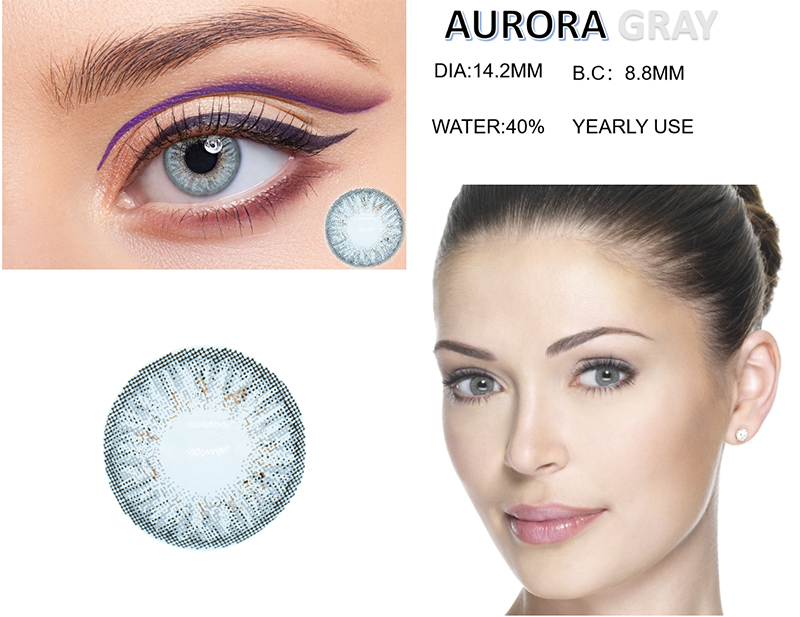 Aurora Gray Contact Lens